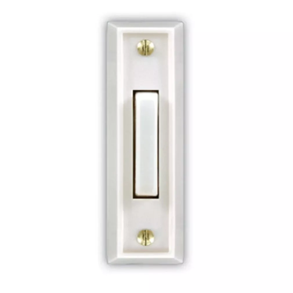 Wired Doorbell Push Button, Led Light, White