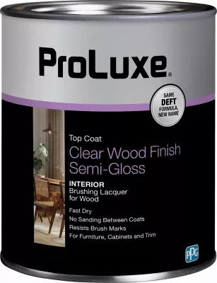 Wood Finish Brushing Lacquer, Clear Semi-gloss, 1 Qt.
