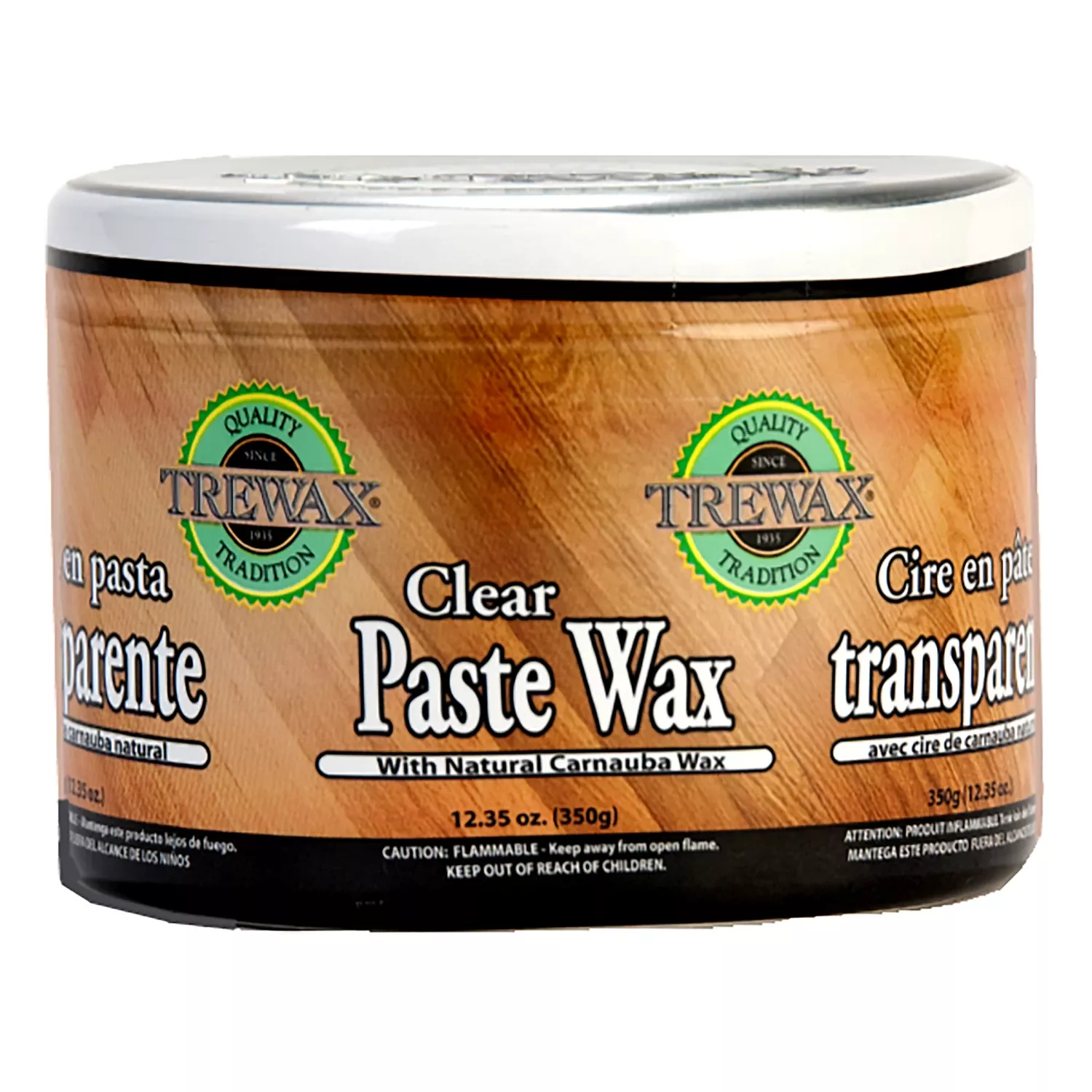Wood & Floor Clear Paste Wax, 12.35 Oz