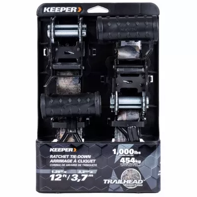 Woods Camo Ratchet Tie-down, 1.25 In. X 12 Ft., 2-pk.