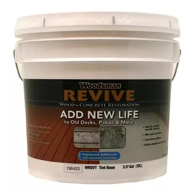 Woodsman Revive Wood & Conrete Restoration, Tint Base, 3.5 Gallons