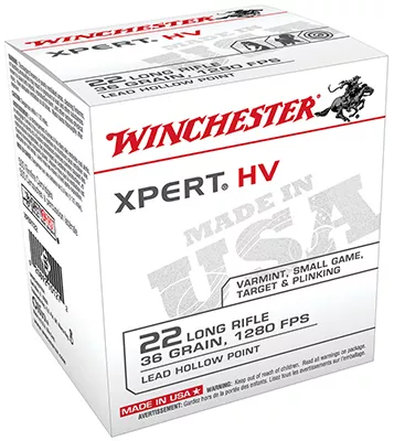 Xpert 22lr 36 Grain Lead Hollow Point Rimfire Ammunition 500 Rounds