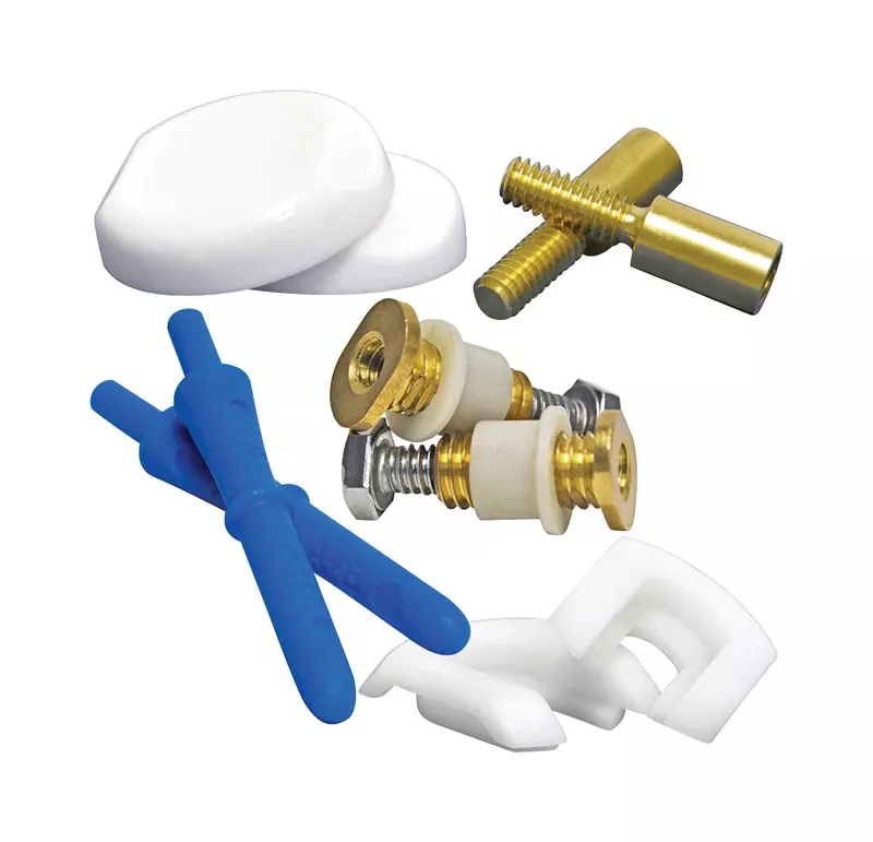 Zero Cut Toilet Bolts, Brass, 2-pk.